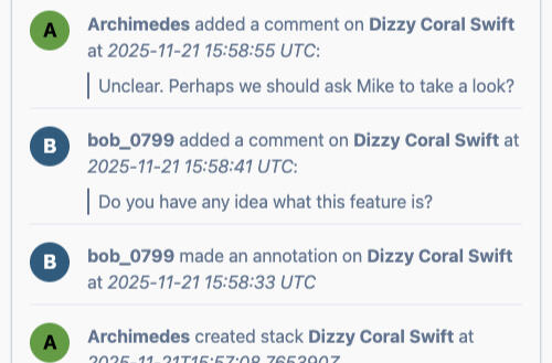 Latest activity on an experiment